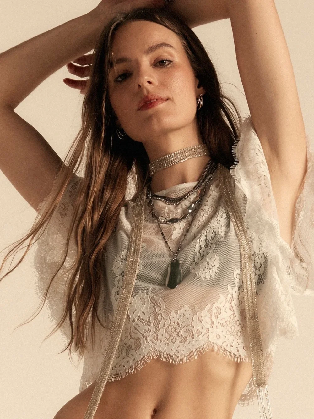 NWOT Free People Now Or Never Layer Necklace